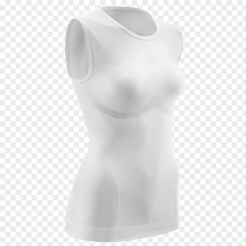 T-shirt Sleeveless Shirt White CEP Ultralight Sleeve Less Top (L, Black) PNG