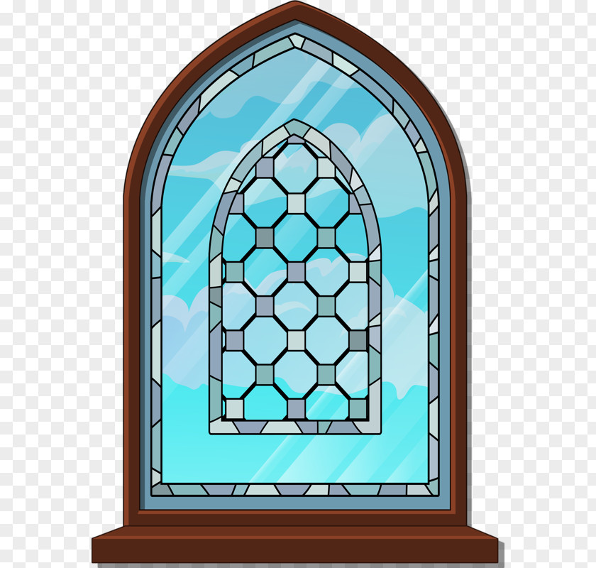 Window Clip Art Curtain Stained Glass House PNG