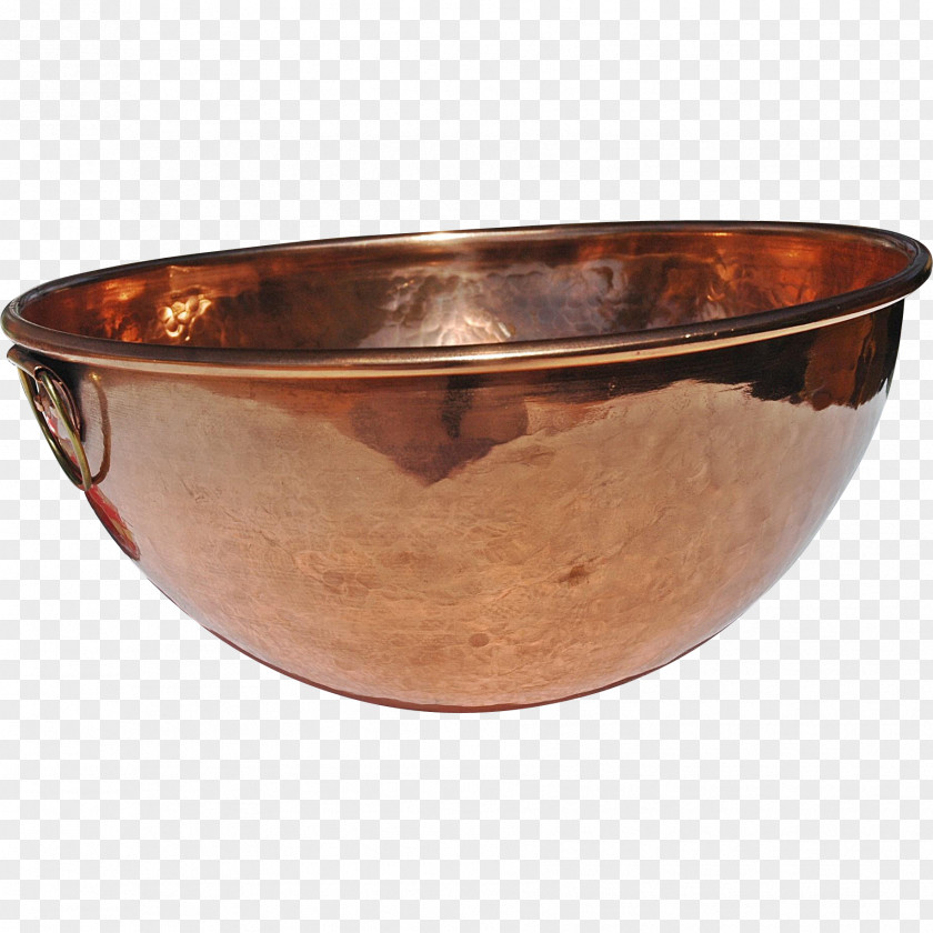 Bowl Metal Tableware Copper Brown PNG