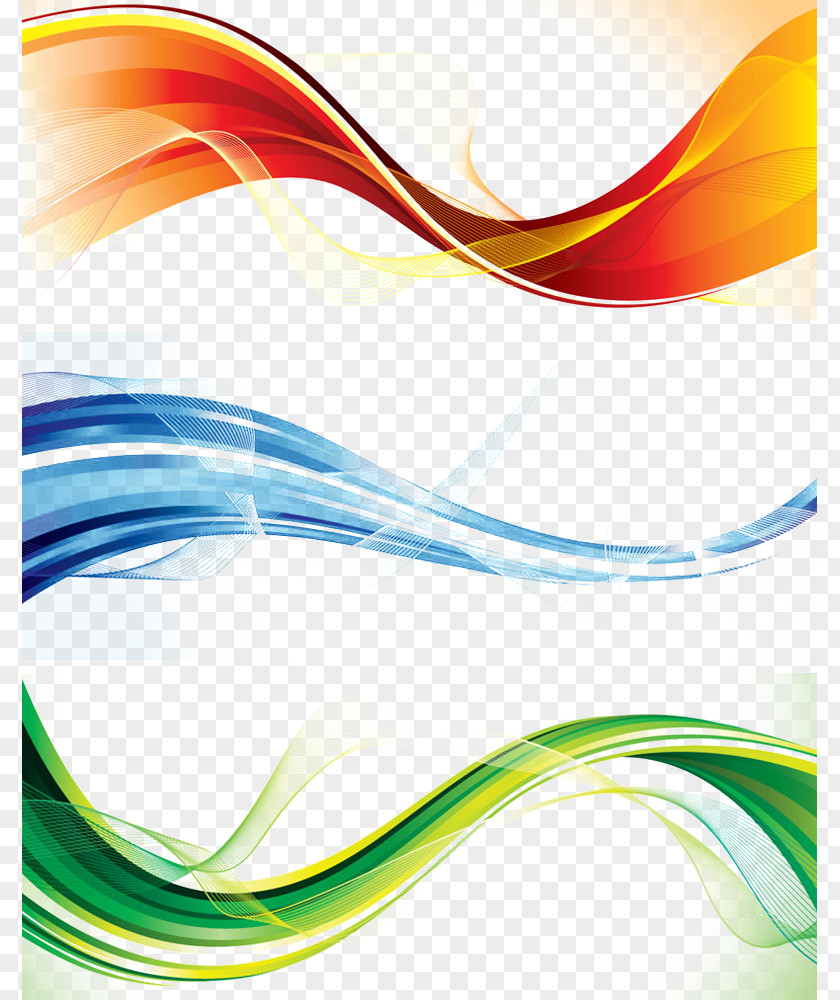 Color Wavy Lines PNG wavy lines clipart PNG