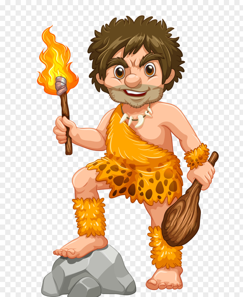 Historic Stone Age Caveman Vector Graphics Stock Photography Royalty-free PNG