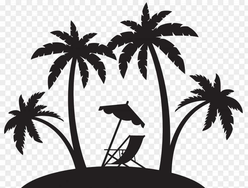 Beach Shore Silhouette Clip Art PNG