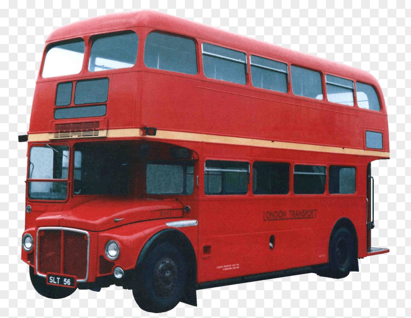 Bus Airport AEC Routemaster Double-decker Image PNG