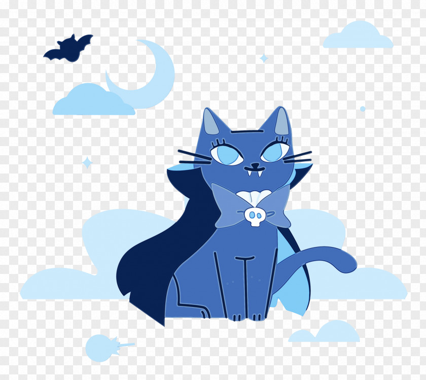Cat Kitten Whiskers Cartoon Tail PNG