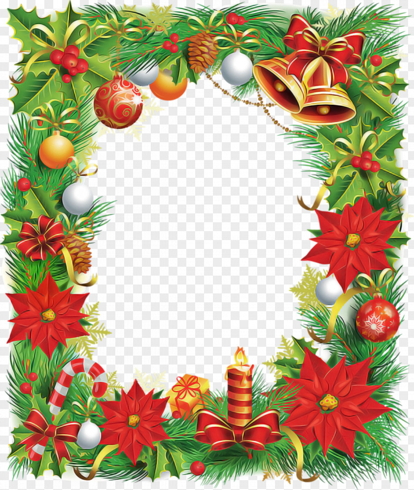Christmas Frame Border Decor PNG