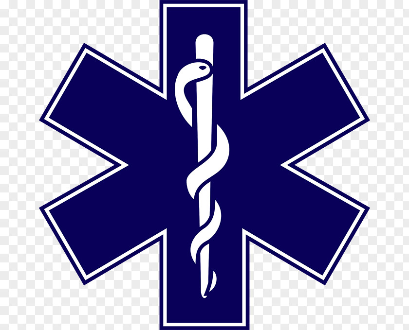 Firefighter Star Of Life Emergency Medical Technician Services Paramedic Decal PNG