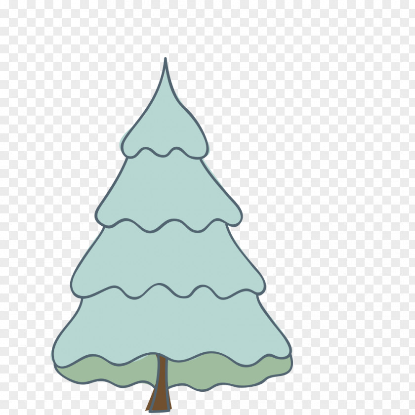 Hand-painted Christmas Tree Vector Material Fir Ornament Clip Art PNG