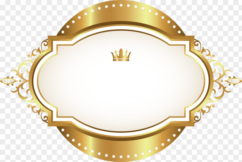 Luxury Gold Border Icon PNG