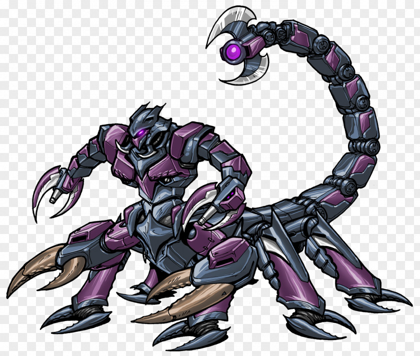 Scorpion Emperor Humanoid Mecha Robot PNG