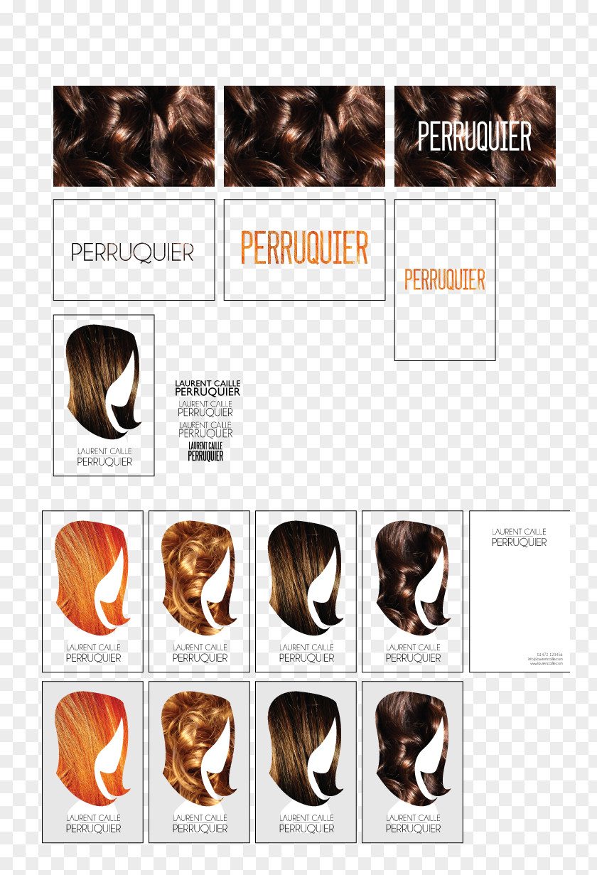 Business Identity Card Design Hair Coloring Human Wig Product PNG