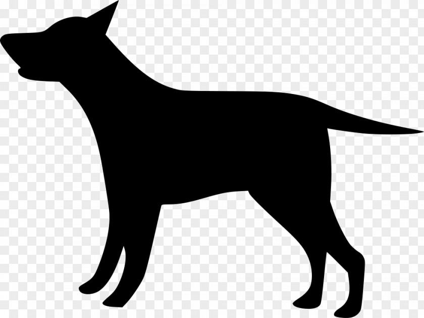 Dog Breed Black Silhouette Clip Art PNG