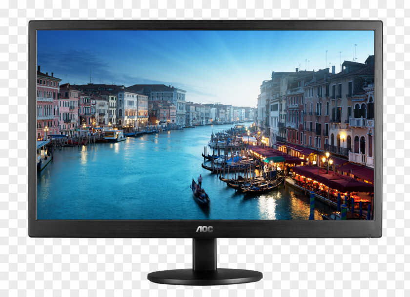 Monitor Computer Monitors LED-backlit LCD Liquid-crystal Display 1080p AOC International PNG