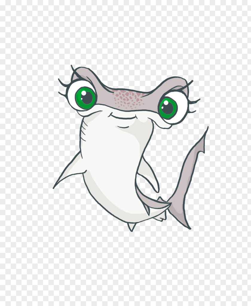 Shark Hammerhead Cartoon Drawing PNG