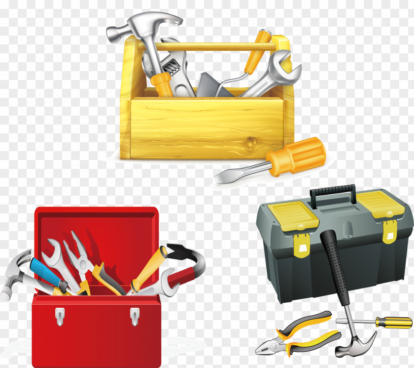 Toolbox And Tools Tool Hammer PNG