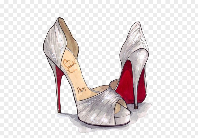 Chaussure Sketch Drawing Fashion Illustration High-heeled Shoe PNG