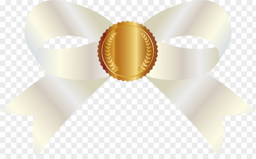 Golden Bow Decoration Yellow Angle Font PNG