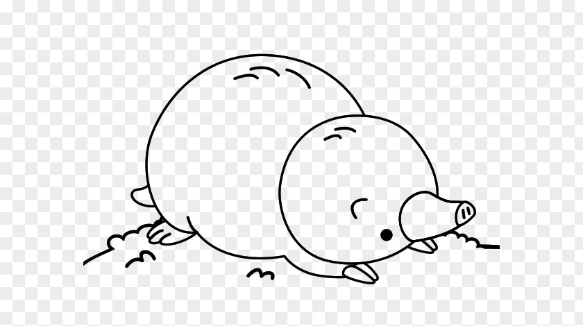 Lying Down Coloring Book Mole Sauce Drawing Talpidae PNG