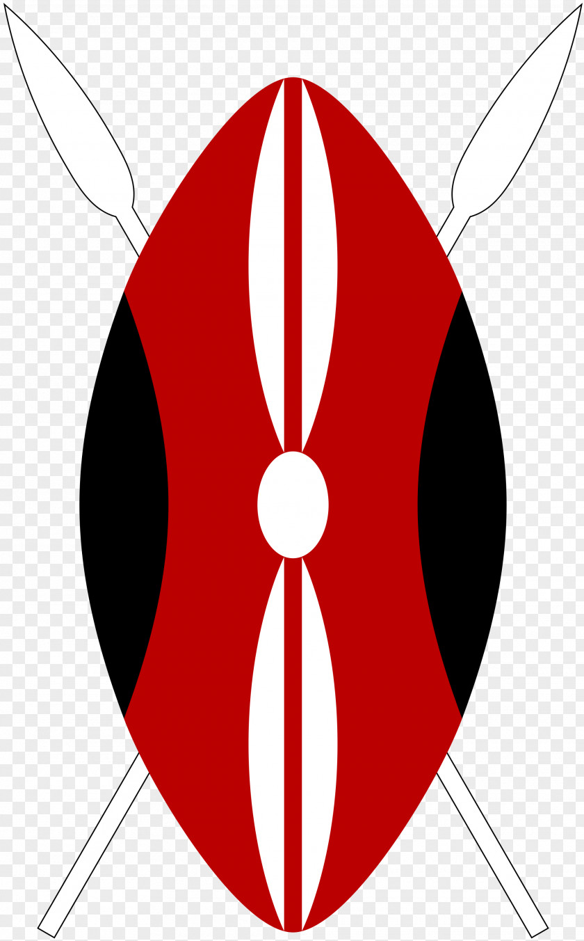 Spear Flag Of Kenya T-shirt Shield PNG
