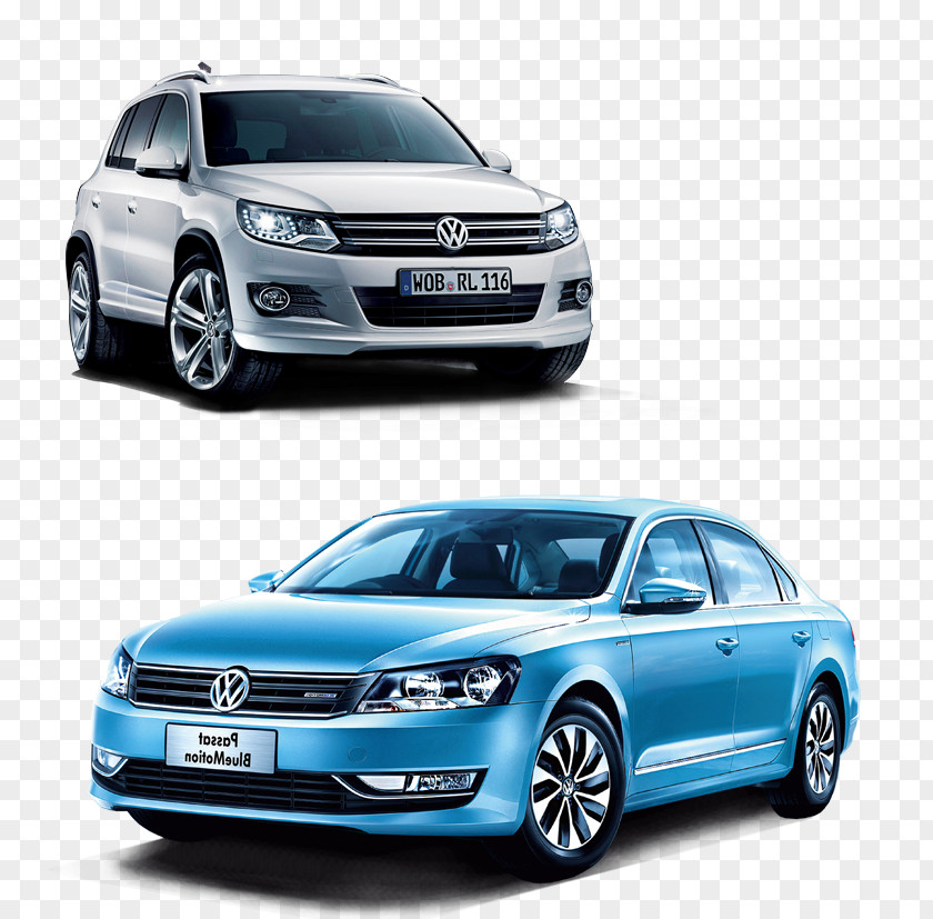 Two Volkswagen Car Tiguan Golf Sport Utility Vehicle PNG
