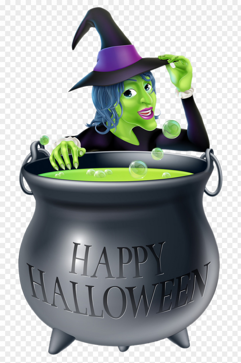 Witch Vector Graphics Halloween Illustration Clip Art PNG