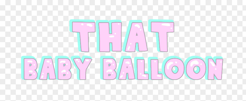 Baby Balloons Logo Brand Pink M Font PNG