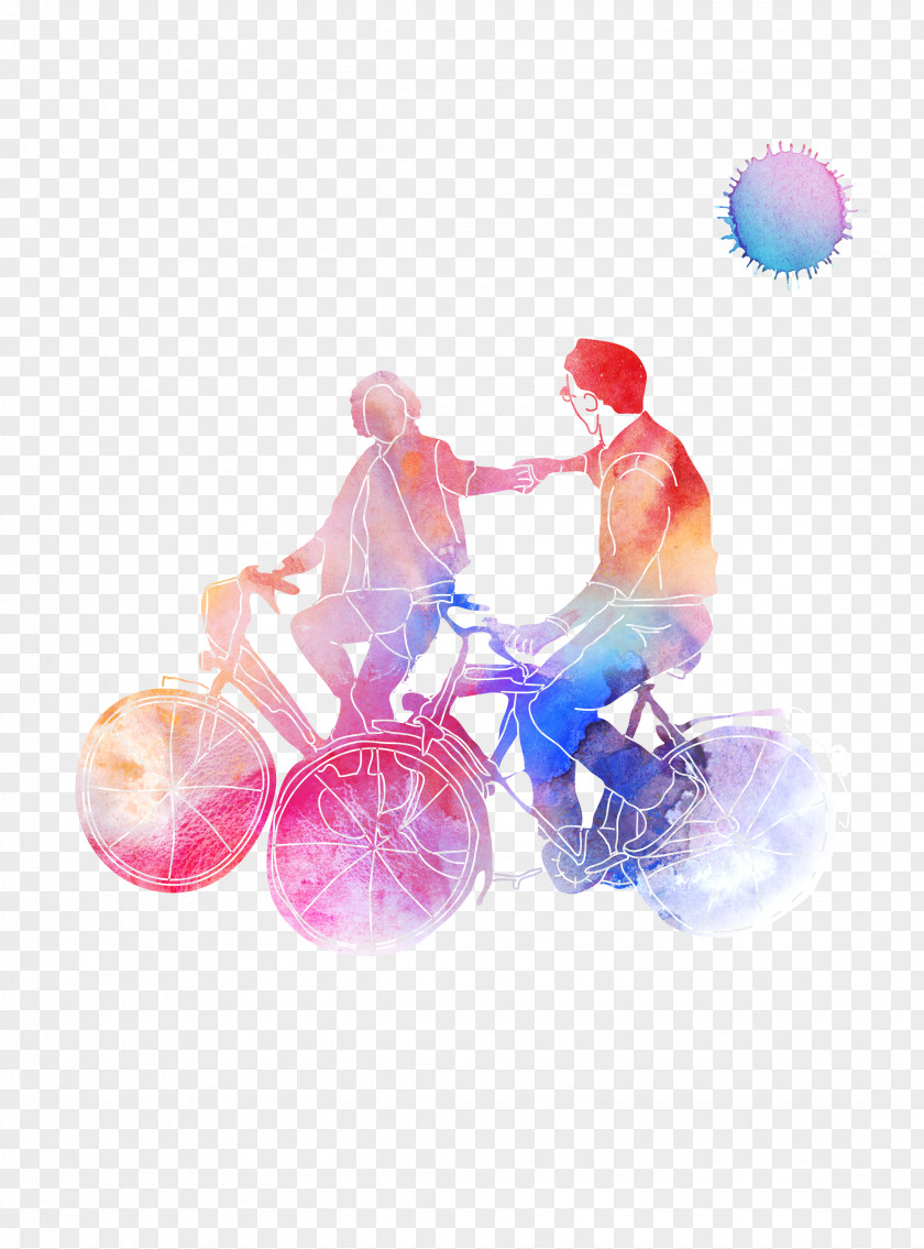 Couple Riding A Bike Hand Silhouette Cycling Significant Other Computer File PNG
