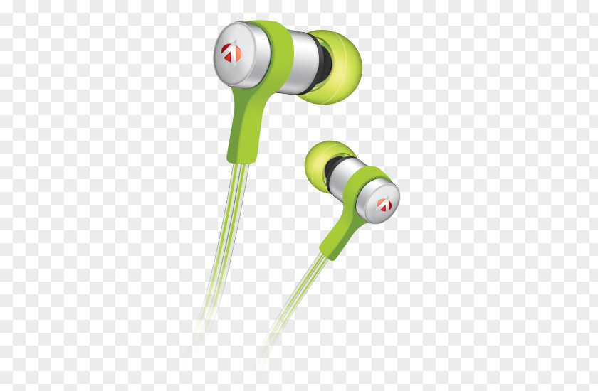 Headphones Microphone Écouteur Green Headset PNG