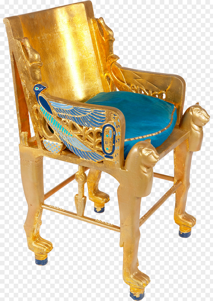Ancient Golden Emperor Seat Pictures Chair Egypt Throne PNG