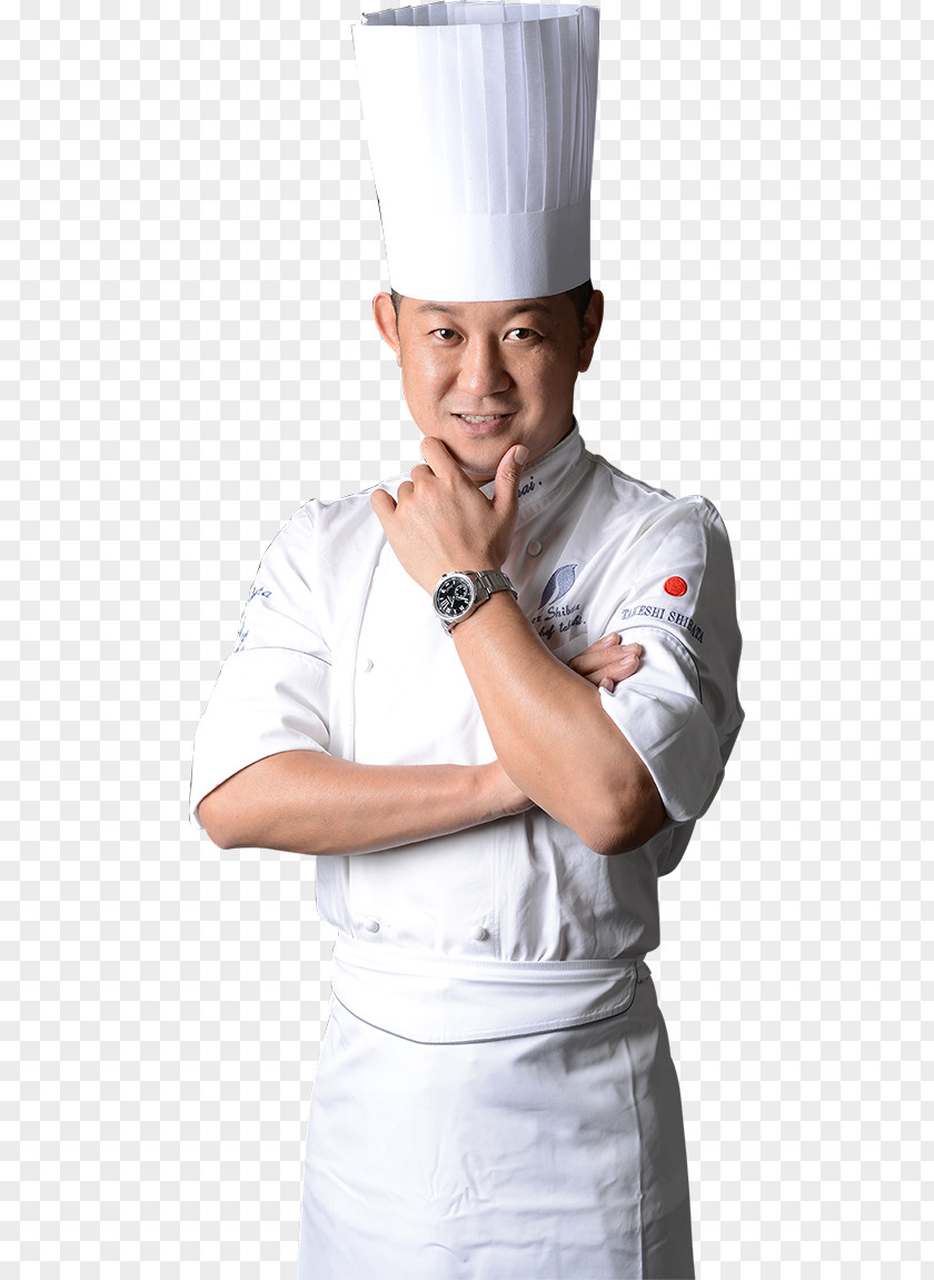 Asian Chef Takeshi Shibata Chez Cakes And Cafe Pastry Chef's Uniform PNG