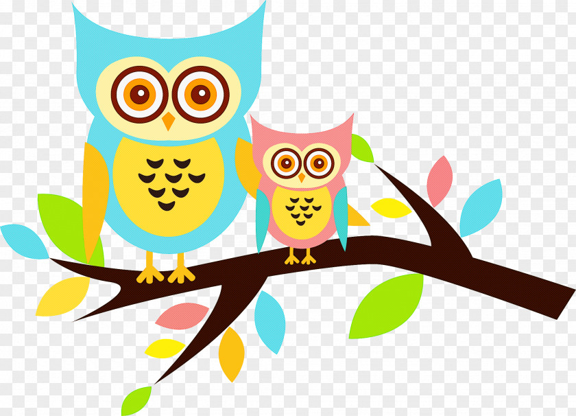 Bird Of Prey Owl Branch PNG
