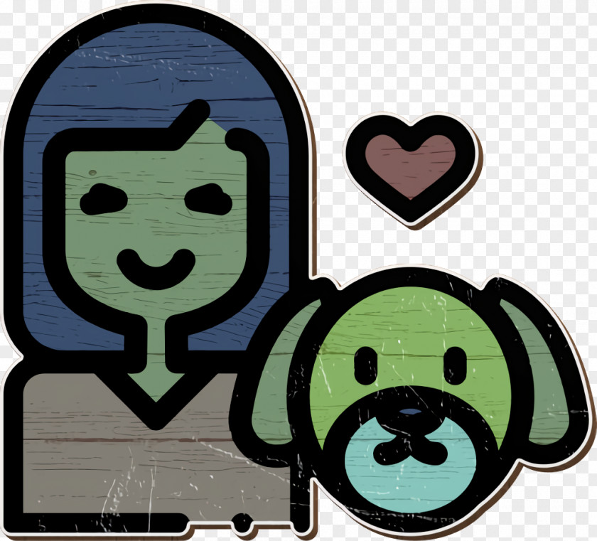 Friendship Icon Dog Girl PNG