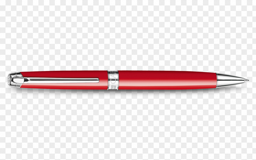 Pen Ballpoint Office Supplies Caran D'Ache Red PNG