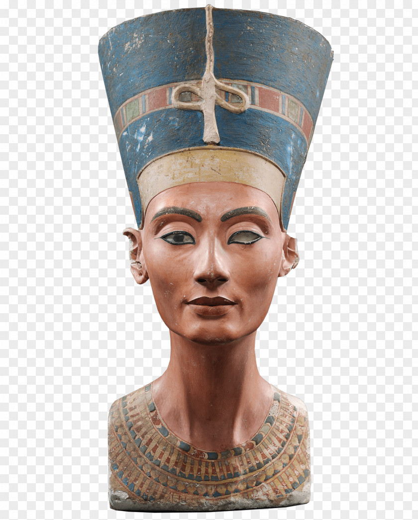 Pharaoh Akhenaten Nefertiti Bust Egyptian Museum Of Berlin Ancient Egypt Amarna PNG
