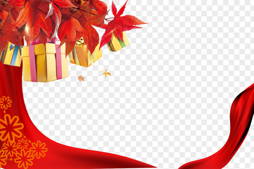 Red Trees Poster Cartoon PNG