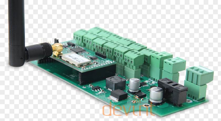 Signal Transmitting Station Microcontroller Electronics Data Remote Controls Solar Panels PNG