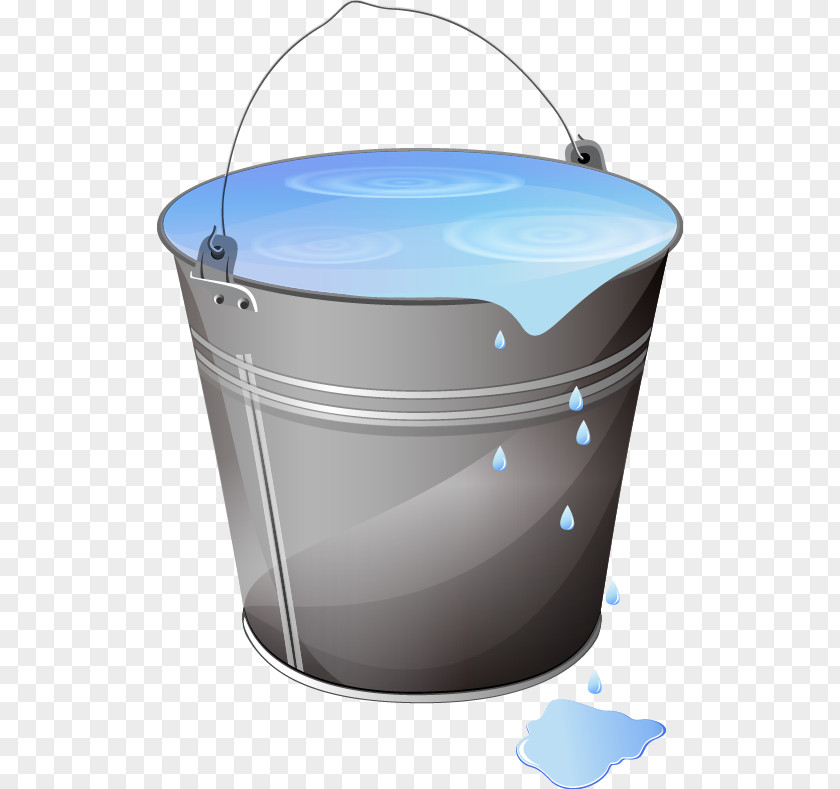 Vector Bucket Download Icon PNG