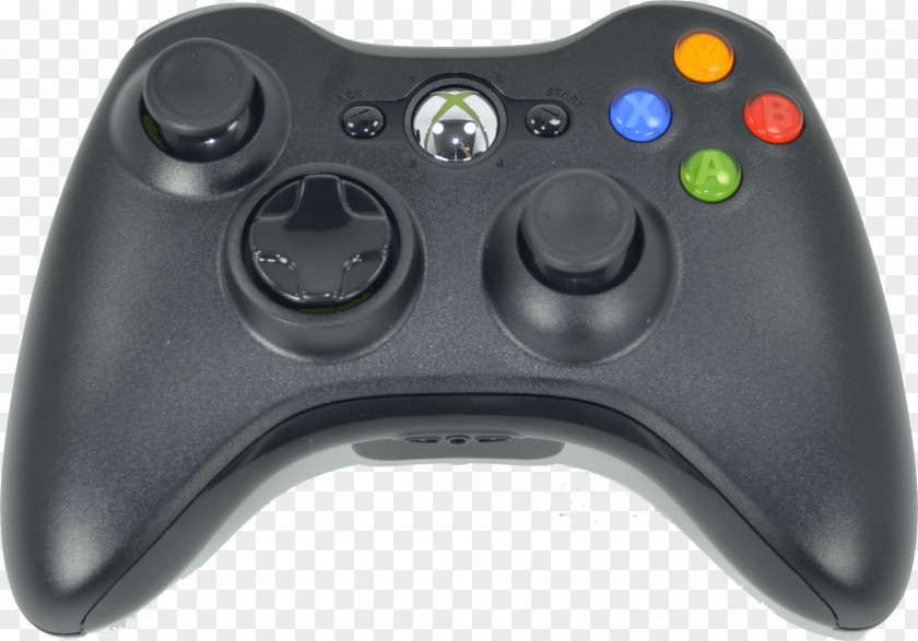 Xbox 360 Controller One Black Game Controllers PNG