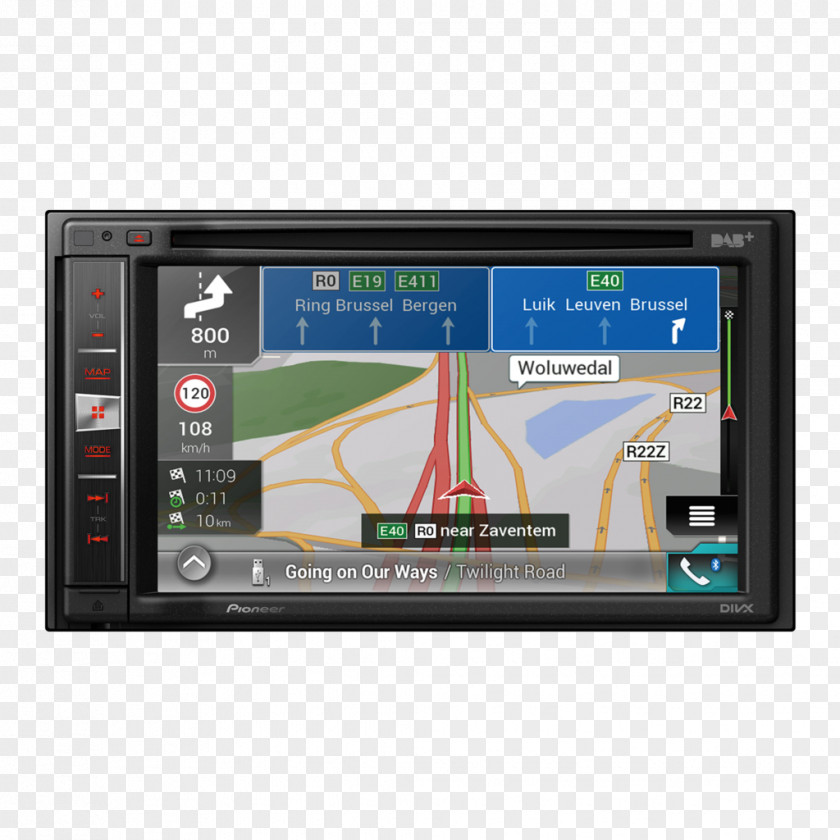 GPS Navigation Systems Pioneer Sat Nav Europe Vehicle Audio ISO 7736 PNG