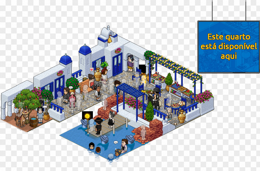 Habbo Santorini Habbonight Rádio Web Virtual World Community Game PNG