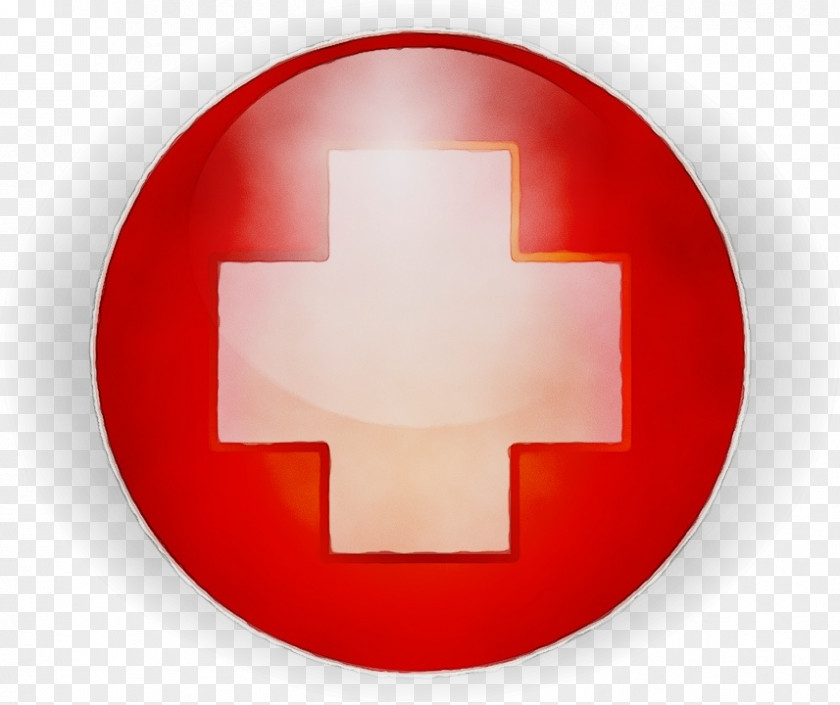 Sticker Sign Red Cross Background PNG