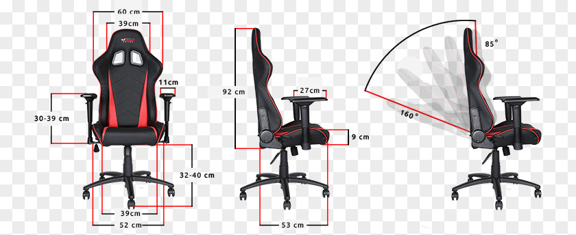 Comfortable Chairs Office & Desk Furniture Gaming Chair PNG