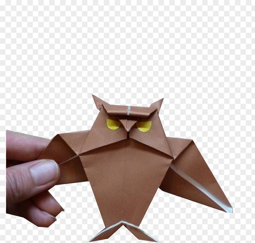 Owl Origami Paper Bird PNG