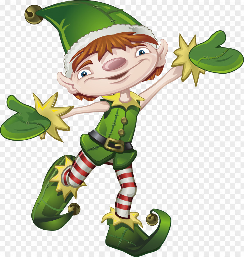 Peter Pan Elf Bowling Santa Claus Illustration PNG