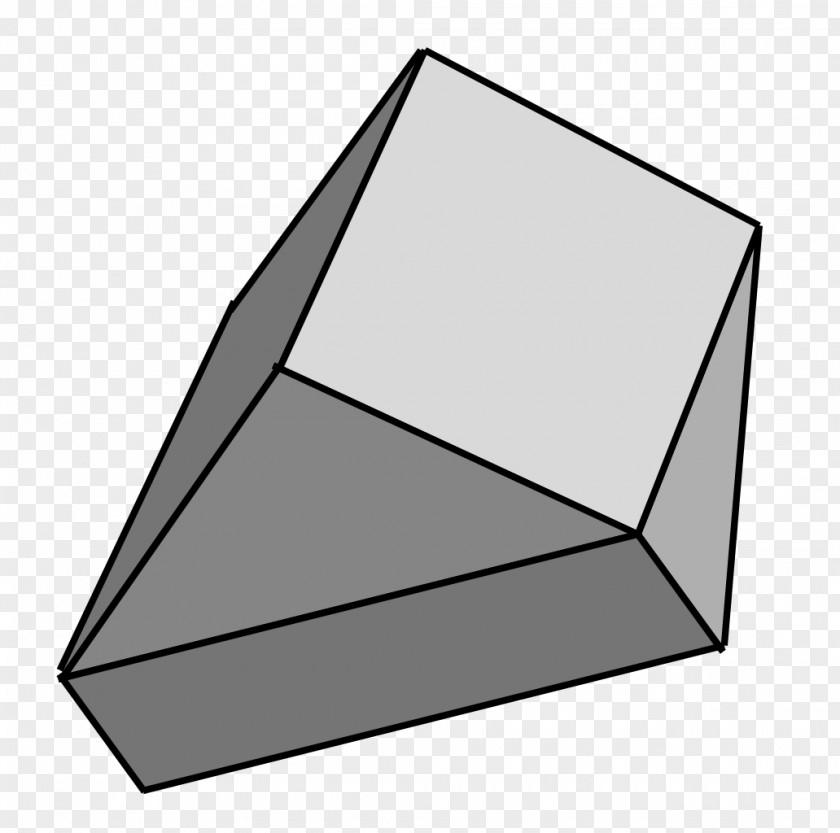 Tile Triangle Square Tessellation Gyrobifastigium Polyhedron PNG