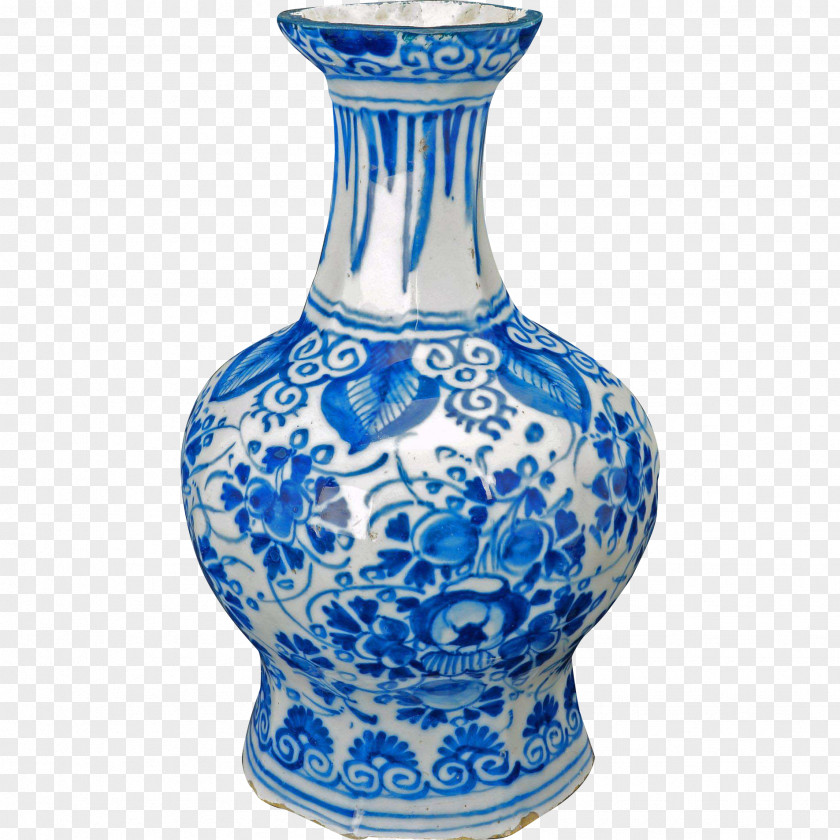 Vase Blue And White Pottery Ceramic Glass Porcelain PNG