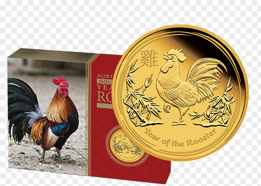 Coin Perth Mint Rooster Seaside Edelmetalle Gold PNG