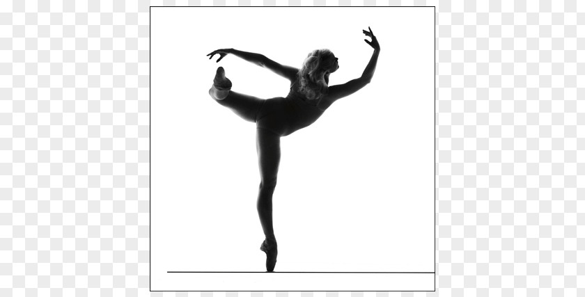 Dance Poster Modern Silhouette Black White PNG