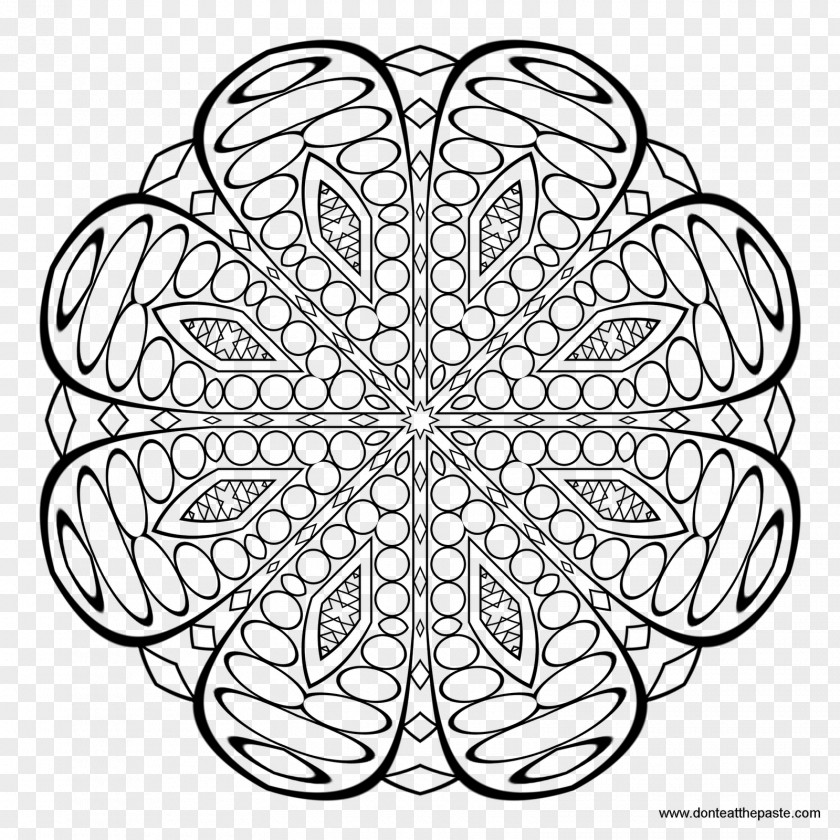 Easter Bunny Coloring Book Mandala Adult Page PNG