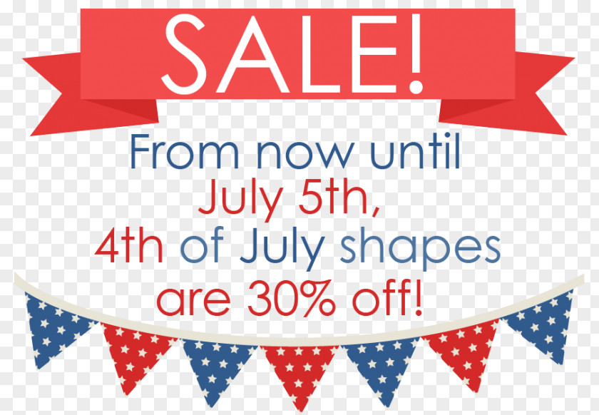July 4th Sale Clip Art PNG