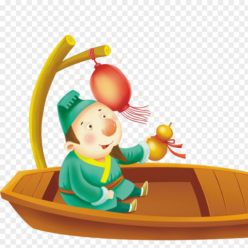 Poet Boat Three Hundred Tang Poems Poetry Illustration PNG